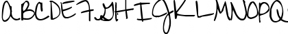 Download Pea Jeannie Script Regular Font Uppercase Preview