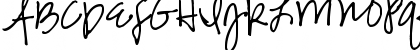 Download Pea Jenny Script Regular Font Uppercase Preview