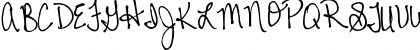 Download Pea Johanna Script Regular Font Uppercase Preview