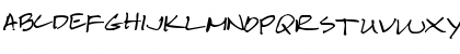Download Pea Karen's Script Regular Font Uppercase Preview