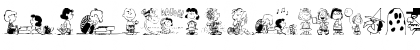 Download Peanuts Gang Dings Regular Font Uppercase Preview