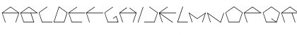 Download PENTAGRON Regular Font Uppercase Preview