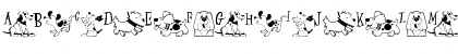 Download Perky Pooches Regular Font Uppercase Preview