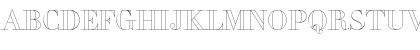 Download PerlaAlternate Outline Regular Font Uppercase Preview