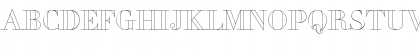 Download PerlaAlternateOutline Regular Font Uppercase Preview