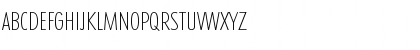 Download PeterBeckerCond-ExtraLight Regular Font Uppercase Preview