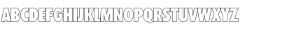 Download PeterBeckerCondOutline-ExtraBo ld-Regular Font Uppercase Preview