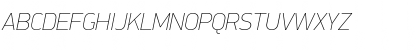 Download PF DinDisplay Pro ExtraThin Italic Font Uppercase Preview