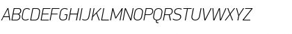 Download PF DinDisplay Pro Thin Italic Font Uppercase Preview