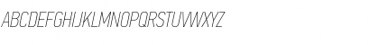 Download PF Din Text Comp Pro Extra Thin Italic Font Uppercase Preview