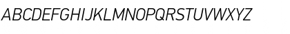 Download PF DinText Pro Light Italic Font Uppercase Preview