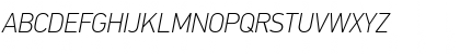 Download PF DinText Pro Thin Italic Font Uppercase Preview
