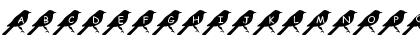 Download pf_bird2 Regular Font Uppercase Preview