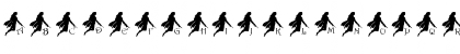 Download pf_fairie Regular Font Uppercase Preview