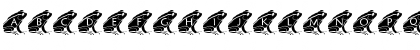 Download pf_frog2 Regular Font Uppercase Preview