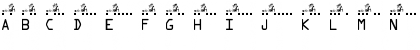 Download pf_MC morse_Vietnam_POWs_1965 S Regular Font Uppercase Preview