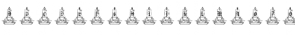 Download pf_xmas candle Regular Font Uppercase Preview