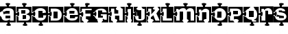 Download PiecesB Regular Font Uppercase Preview