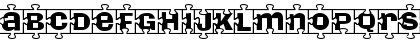 Download PiecesW Regular Font Uppercase Preview