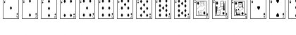 Download Playing Cards Regular Font Uppercase Preview