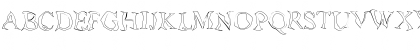 Download Poltergeist Hollow Regular Font Uppercase Preview