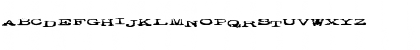 Download pookie lowdown blues Regular Font Uppercase Preview
