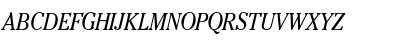 Download PP-Cheltenham Cnd Normal-Italic Font Uppercase Preview