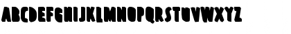 Download PraterBlockOne-Back Regular Font Uppercase Preview