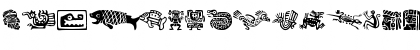 Download Pre-Columbian Ornaments Regular Font Uppercase Preview