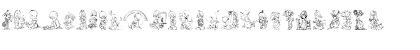Download Precious Moments Love 1 Regular Font Uppercase Preview