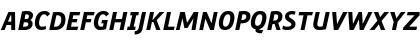Download PreciousSansBlackItalic Regular Font Uppercase Preview