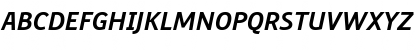 Download PreciousSansBoldItalic Regular Font Uppercase Preview