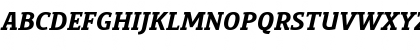 Download PreciousSerifBlackItalic Regular Font Uppercase Preview