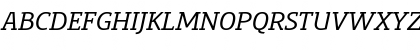 Download PreciousSerifMediumItalic Regular Font Uppercase Preview
