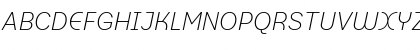 Download PrefaceLight Italic Font Uppercase Preview