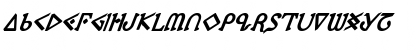 Download Presley Press ExtraBold Ital ExtraBold Ital Font Uppercase Preview