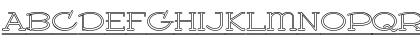 Download Princess Royal BTN Outline Regular Font Uppercase Preview