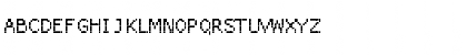 Download ProggyCleanTTSZBP Regular Font Uppercase Preview