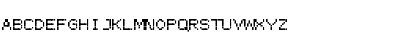 Download ProggySmallTT Regular Font Uppercase Preview