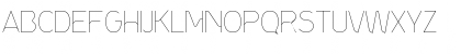 Download ProgressThin Regular Font Uppercase Preview