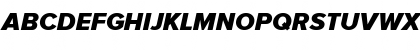 Download ProximaSansBlackOblique Regular Font Uppercase Preview