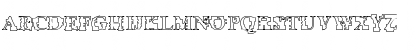 Download Psi Borgz Hollow Regular Font Uppercase Preview