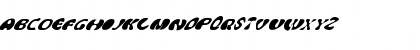 Download Psychodelic70sTiltedExtra Regular Font Uppercase Preview
