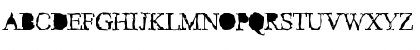 Download Pudmonkey ShrapnelFree Regular Font Uppercase Preview