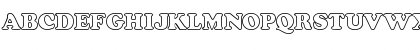 Download CooperBlackOutline Regular Font Uppercase Preview