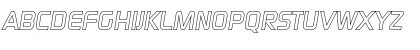 Download RandyBeckerOutline BoldItalic Font Uppercase Preview
