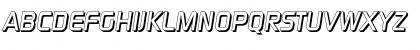 Download RandyBeckerShadow BoldItalic Font Uppercase Preview