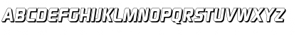 Download RandyBeckerShadow-ExtraBold Italic Font Uppercase Preview