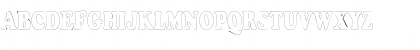 Download CopperfieldOutlineCondensed Regular Font Uppercase Preview