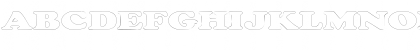Download CopperfieldOutlineExtended Regular Font Uppercase Preview